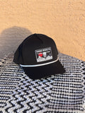 Black/White Rope Patch Cap